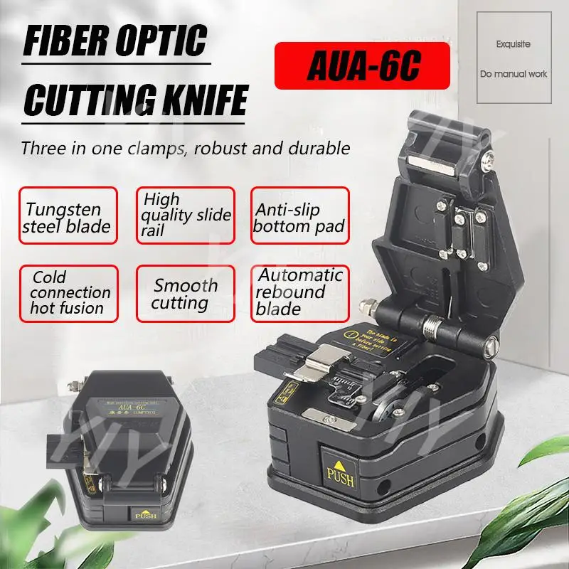 Fiber Cleaver AUA-6C Cable Cutting Knife FTTT Fiber Optic Knife Tools Cutter High Precision Cleavers 16 Surface Blade
Fiber Cleaver AUA-6C Cable Cutting Knife FTTT Fiber Optic Knife Tools Cutter High Precision Cleavers 16 Surface Blade