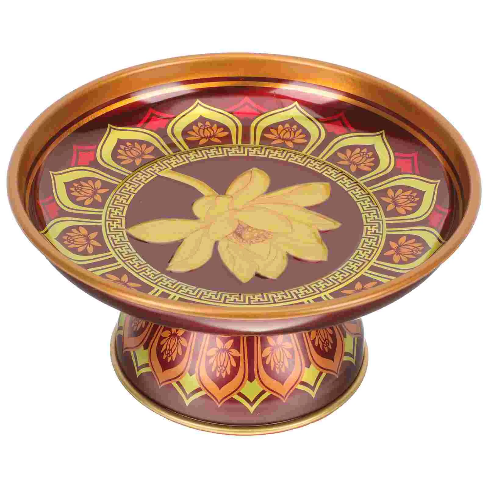 Plate Offering Fruit Templetribute Altar Bowl Snack Dessert Tinplate Supplies Holder Tray
Plate Offering Fruit Templetribute Altar Bowl Snack Dessert Tinplate Supplies Holder Tray