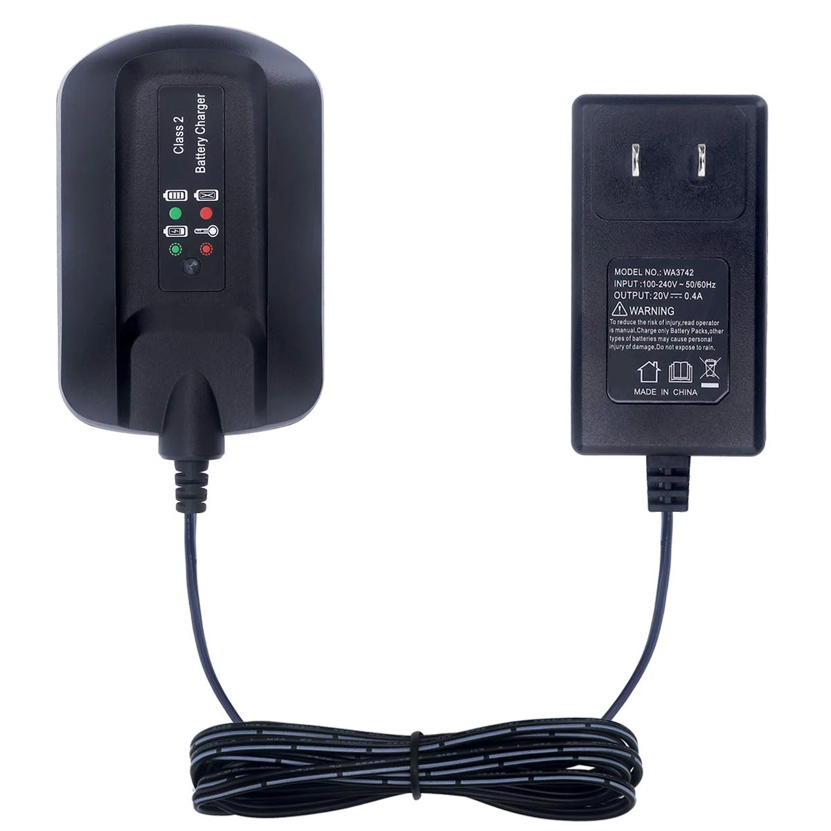 US Plug WA3742 WA3732 20V Lithium Charger Compatible with 18V/20V PowerShare Battery WA3525 WA3520 WA3512 WA3512.1
US Plug WA3742 WA3732 20V Lithium Charger Compatible with 18V/20V PowerShare Battery WA3525 WA3520 WA3512 WA3512.1