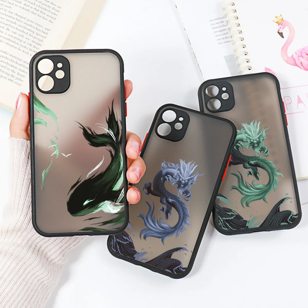 Phone Case For iPhone 13 11 12 Pro MAX Funda iPhone XR X XS Max 6 6s 7 8 Plus SE 2020 2022 Dragon and Fish Hard Back Cover Shell
Phone Case For iPhone 13 11 12 Pro MAX Funda iPhone XR X XS Max 6 6s 7 8 Plus SE 2020 2022 Dragon and Fish Hard Back Cover Shell