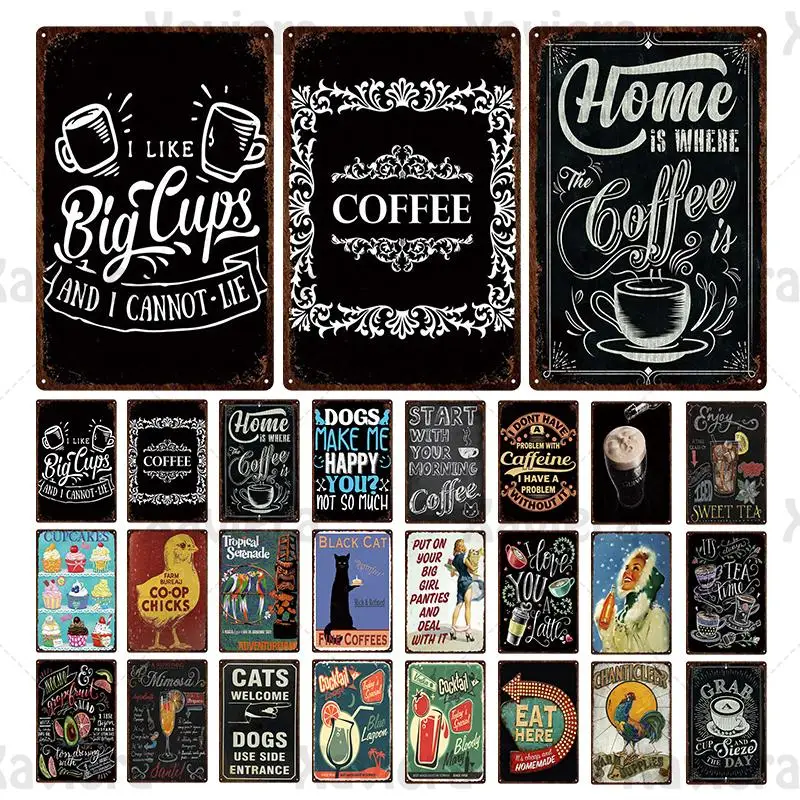 Retro Metal Tin Sign Vintage Poster Coffee Cocktail Drink Metal Plaque Pub Bar Cafe Restaurant Iron Plate Wall Decor Home Decor
Retro Metal Tin Sign Vintage Poster Coffee Cocktail Drink Metal Plaque Pub Bar Cafe Restaurant Iron Plate Wall Decor Home Decor