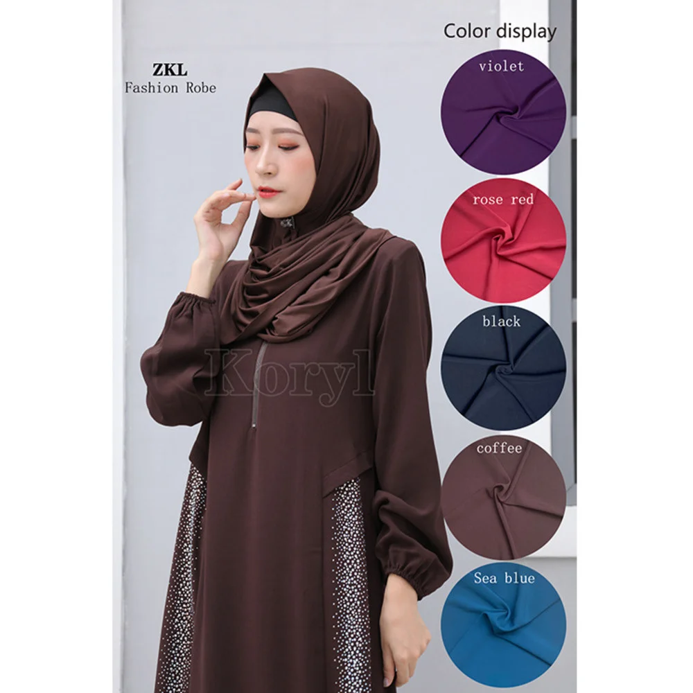 Abaya For Women Middle East Arab Women Robe Diamond Muslim Women's Abaya Islamic Prayer Robe Turkish Long Sleeves Female Clothes
Abaya For Women Middle East Arab Women Robe Diamond Muslim Women's Abaya Islamic Prayer Robe Turkish Long Sleeves Female Clothes