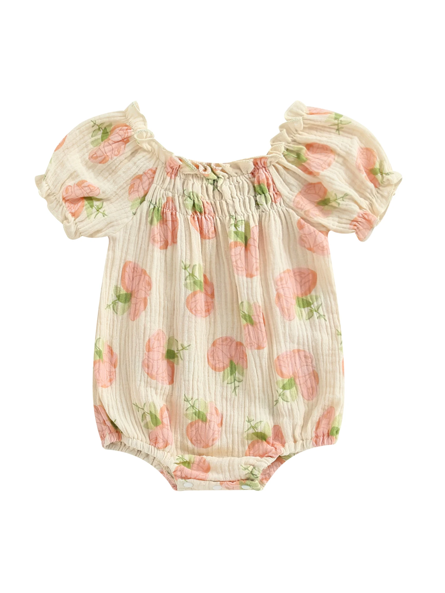 Infant Baby Girls Romper Casual Flower Print Short Puff Sleeve Newborn Jumpsuits Summer Fashion Clothes Children Bodysuits
Infant Baby Girls Romper Casual Flower Print Short Puff Sleeve Newborn Jumpsuits Summer Fashion Clothes Children Bodysuits