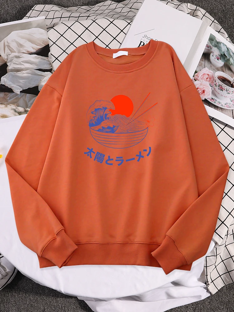 Jappan ткать большой рамен и солнце женские толстовки Sinple индивидуальные свитера простой Свободный пуловер творческие карманы Верхняя одежда 
Jappan ткать большой рамен и солнце женские толстовки Sinple индивидуальные свитера простой Свободный пуловер творческие карманы Верхняя одежда