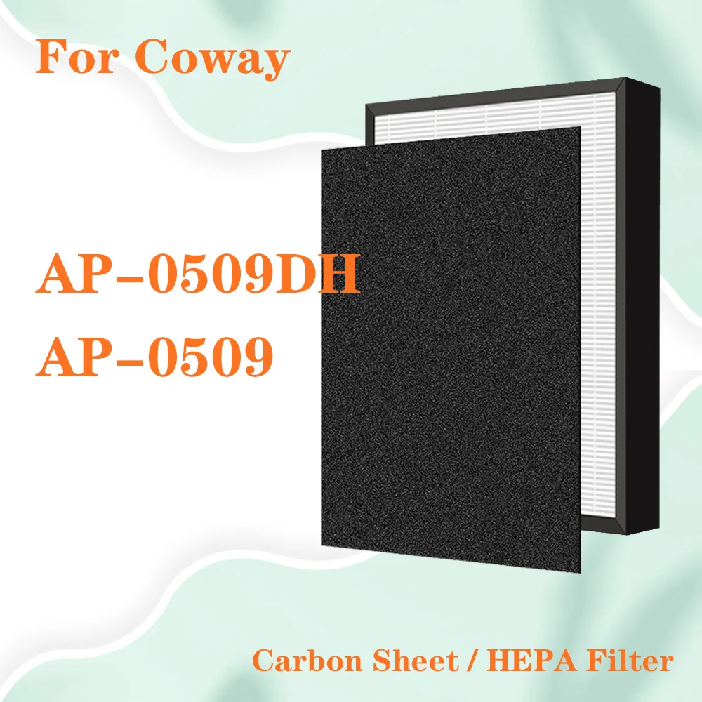 Для Coway Air Purifier AP-0509DH Series, сменный HEPA-фильтр и листовой фильтр с активированным углем
Для Coway Air Purifier AP-0509DH Series, сменный HEPA-фильтр и листовой фильтр с активированным углем
