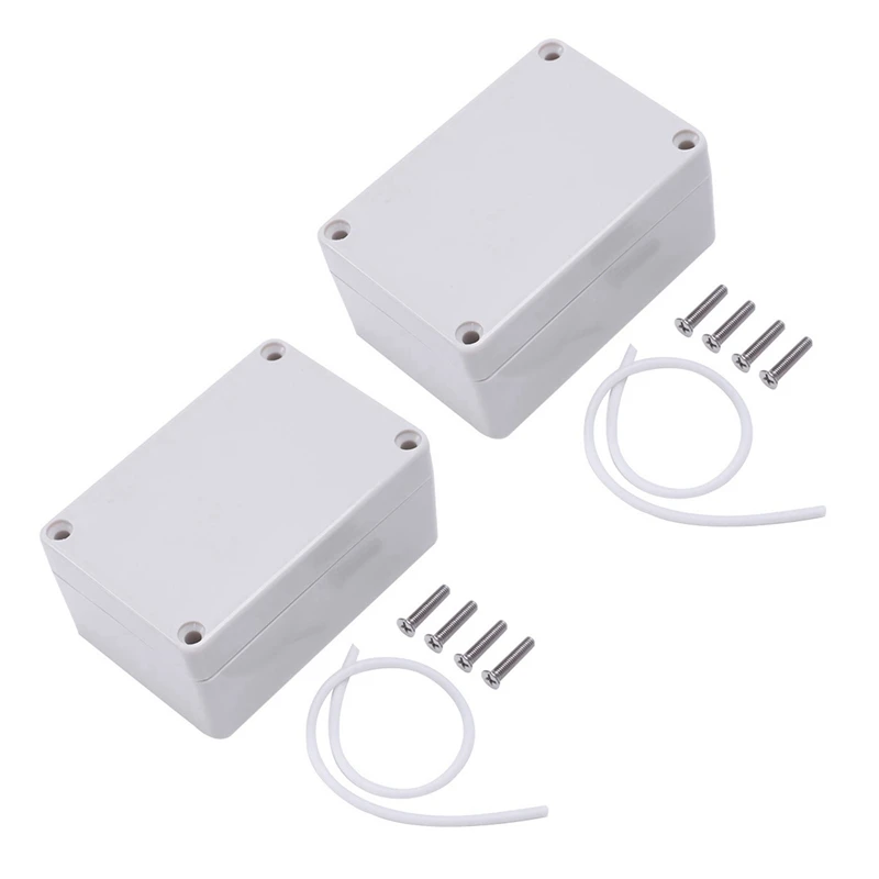 2X Waterproof IP65 ABS Plastic Electronic Housing Box Connection Box 100 X 68 X 50
2X Waterproof IP65 ABS Plastic Electronic Housing Box Connection Box 100 X 68 X 50