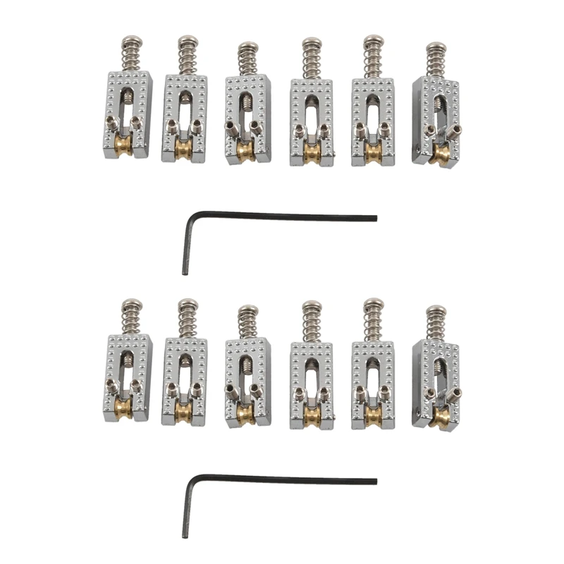 12 Roller Bridge Tremolo Saddles With Wrench For Fender Strat Tele Electric Guitar Chrome Color
12 Roller Bridge Tremolo Saddles With Wrench For Fender Strat Tele Electric Guitar Chrome Color