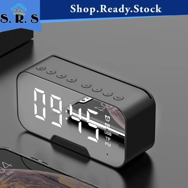 Bluetooth Speaker with FM Radio LED Mirror Alarm Clock Subwoofer Music Player Snooze Desktop Clock Wireless
Bluetooth Speaker with FM Radio LED Mirror Alarm Clock Subwoofer Music Player Snooze Desktop Clock Wireless