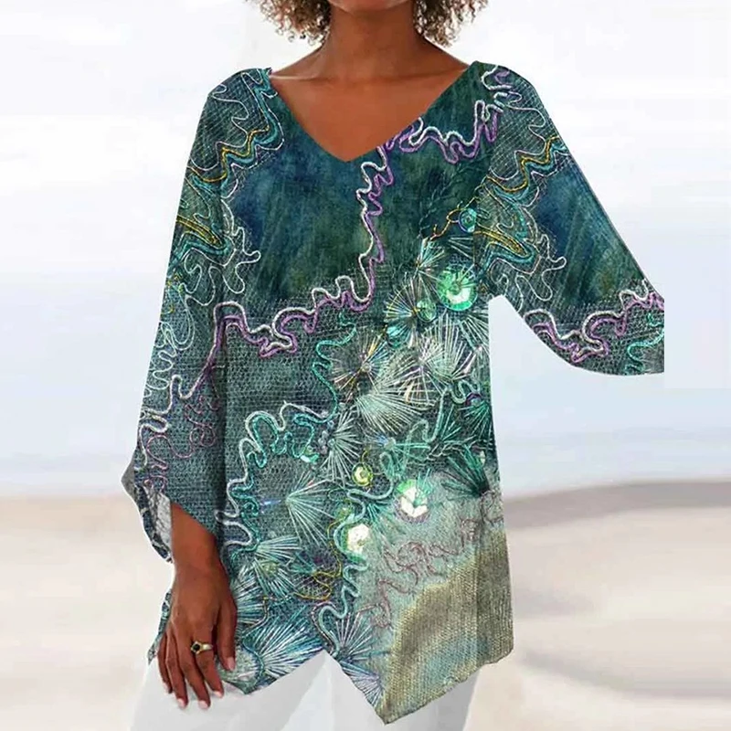 Женская винтажная блуза с длинным рукавом, асимметричная Свободная блузка с принтом, Повседневная рубашка в стиле Харадзюку, осенний пулов...
Женская винтажная блуза с длинным рукавом, асимметричная Свободная блузка с принтом, Повседневная рубашка в стиле Харадзюку, осенний пулов...