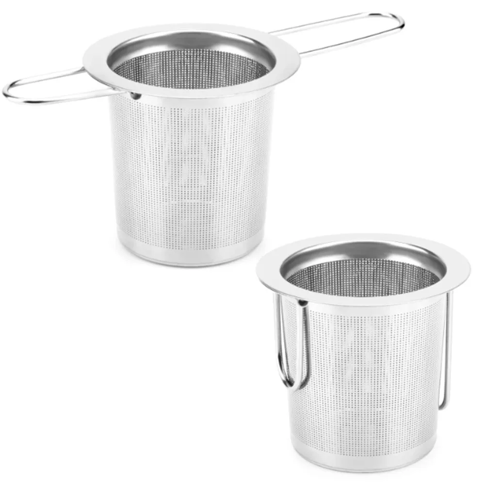 Ситечко для чая из нержавеющей стали с двойными ручками 
Ситечко для чая из нержавеющей стали с двойными ручками