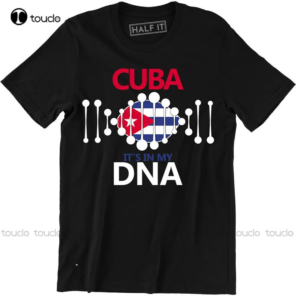 

New Cuba Shirt - It'S In My Dna Cuban Flag Proud Homeland Men'S T-Shirt Tee Cotton Tee Shirt Unisex