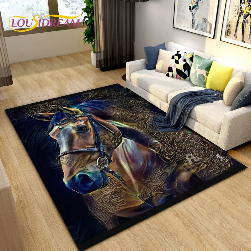 3D Light Luxury Modern Horse Area Rug Large,Carpet Rug for Living Room Bedroom Sofa,Kitchen Bathroom Doormat Non-slip Floor Mat
3D Light Luxury Modern Horse Area Rug Large,Carpet Rug for Living Room Bedroom Sofa,Kitchen Bathroom Doormat Non-slip Floor Mat