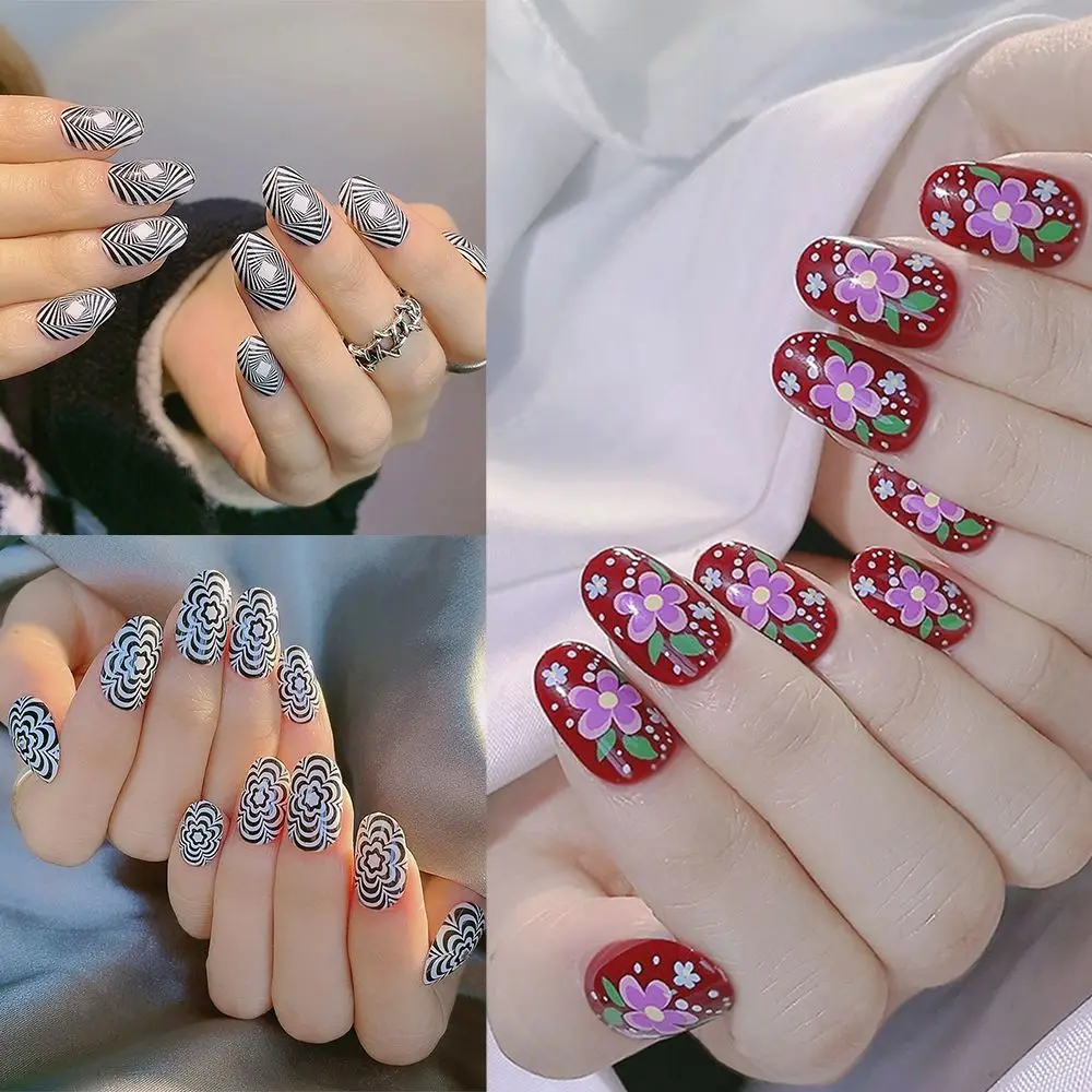 24pcs Art Nail Tips Extension Manicure Ballerina Nail Coffin Fake Nail French Vintage False Nails
24pcs Art Nail Tips Extension Manicure Ballerina Nail Coffin Fake Nail French Vintage False Nails