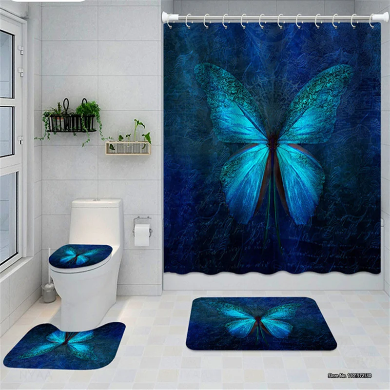 Водонепроницаемая душевая занавеска Dream Beautiful Butterfly Series с цифровым 3D принтом, нескользящий коврик для ванной, коврик для туалета
Водонепроницаемая душевая занавеска Dream Beautiful Butterfly Series с цифровым 3D принтом, нескользящий коврик для ванной, коврик для туалета