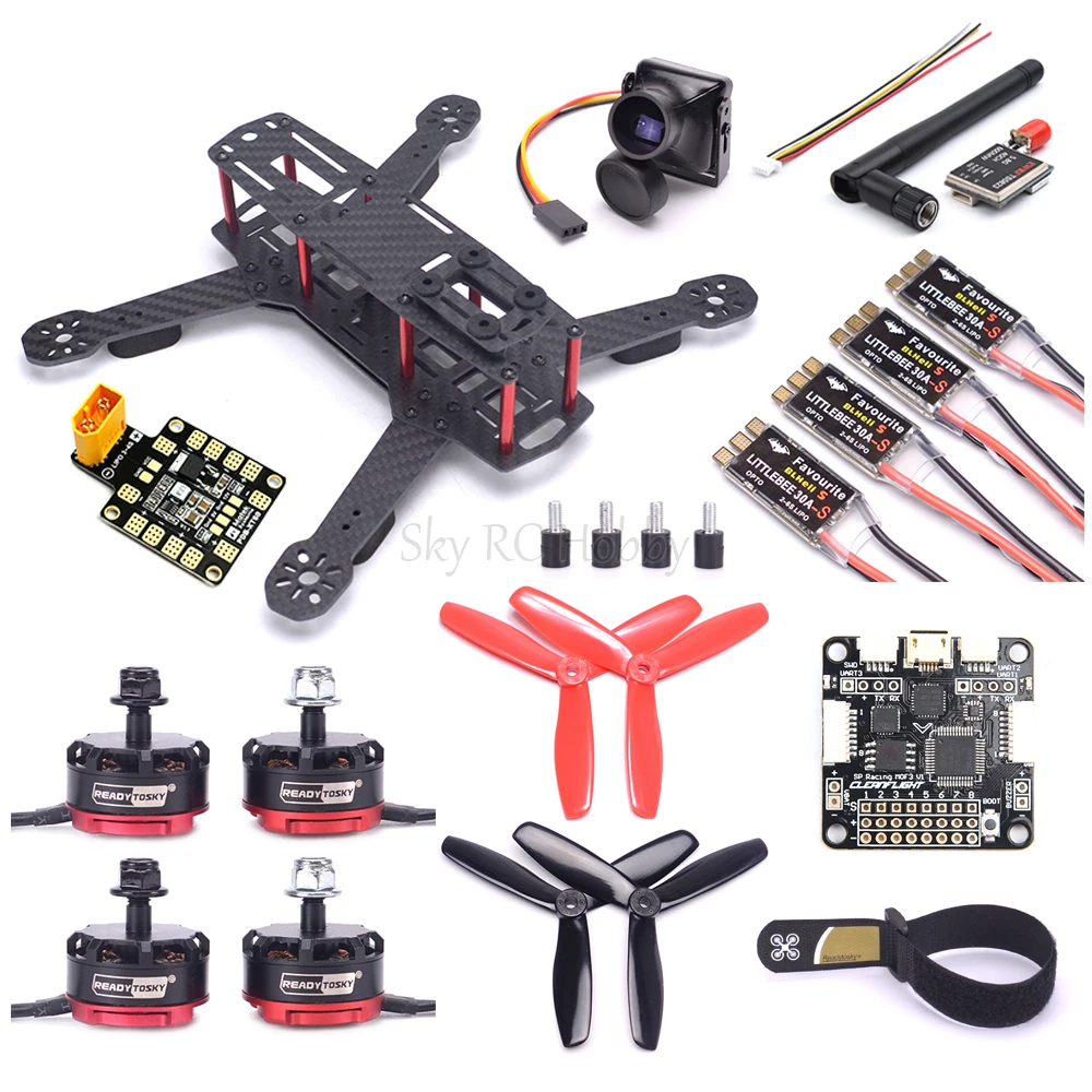 QAV250 250 мм комплект рамы 2205 2300KV двигатель Littlebee 30A blheli _ s ESC F3 ACRO / F4 V3S / F4 PRO V2 Полетный контроллер 1200TVL камера
QAV250 250 мм комплект рамы 2205 2300KV двигатель Littlebee 30A blheli _ s ESC F3 ACRO / F4 V3S / F4 PRO V2 Полетный контроллер 1200TVL камера