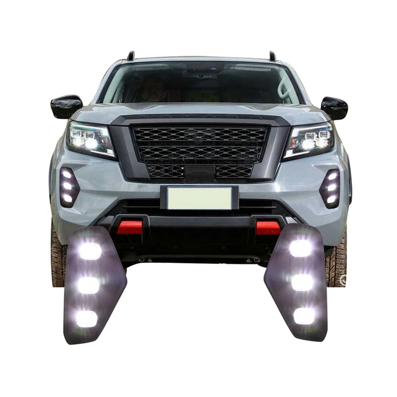 1 Pair LED DRL Daytime Running Light Fog Lamp W/Turn Signal White & Amber & Red Light for Nissan Navara 2020 2021 2022
1 Pair LED DRL Daytime Running Light Fog Lamp W/Turn Signal White & Amber & Red Light for Nissan Navara 2020 2021 2022