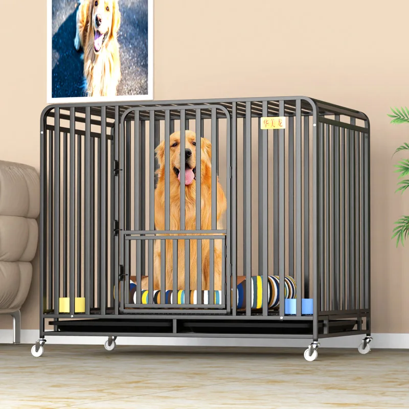 Bold Full Square Tube Dog Cage Large Dog Golden Dog Cage Medium Small Dog Teddy Iron Cage Pet Fence Kennel Dog Supplies
Bold Full Square Tube Dog Cage Large Dog Golden Dog Cage Medium Small Dog Teddy Iron Cage Pet Fence Kennel Dog Supplies