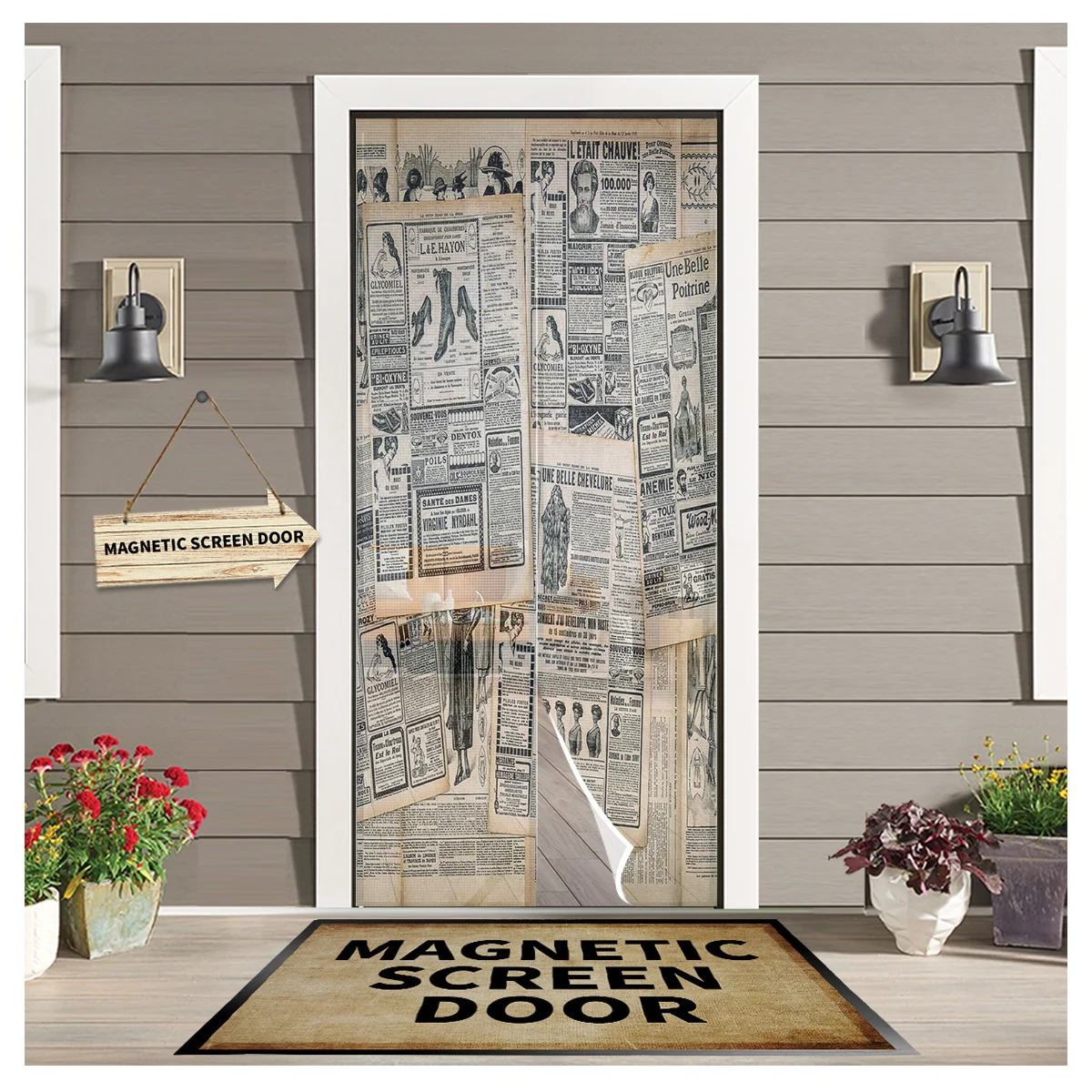 Рекламная газета, Ретро Магнитный экран на дверь и окно, летние противомоскитные насекомые, шторы на двери для кухни и спальни
Рекламная газета, Ретро Магнитный экран на дверь и окно, летние противомоскитные насекомые, шторы на двери для кухни и спальни
