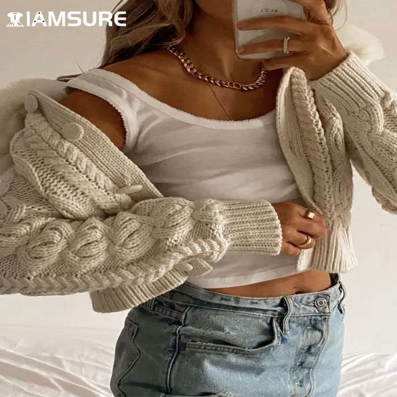 Зимний модный теплый винтажный Пушистый свитер IAMSURE 2022 с отложным воротником, элегантный укороченный топ с длинным рукавом, Повседневная Ул...
Зимний модный теплый винтажный Пушистый свитер IAMSURE 2022 с отложным воротником, элегантный укороченный топ с длинным рукавом, Повседневная Ул...