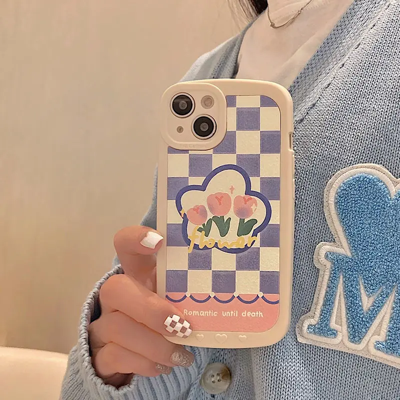 Plaid Flower Bow Silicone Fashion Phone Case Shockproof Protective Cover For iPhone 13 12 11 X XR XS MAX 7 8 Plus
Plaid Flower Bow Silicone Fashion Phone Case Shockproof Protective Cover For iPhone 13 12 11 X XR XS MAX 7 8 Plus