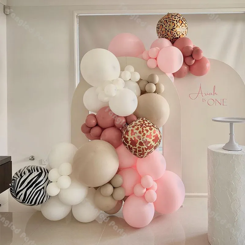 88pcs Retro Balloon Arch Pink Sand Animal Balloons Baby Shower Gender Reveal Wild One Decor Birthday Party Wedding Balloon Set
88pcs Retro Balloon Arch Pink Sand Animal Balloons Baby Shower Gender Reveal Wild One Decor Birthday Party Wedding Balloon Set
