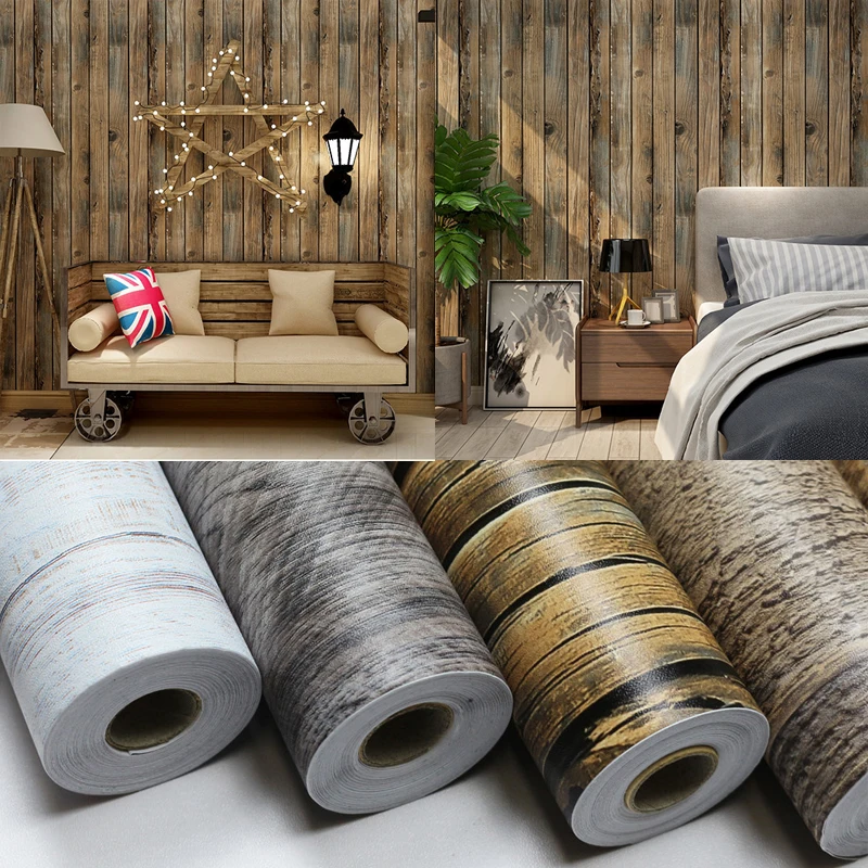 1M Waterproof Vinyl Vintage Wood Grain Wallpaper Roll Self Adhesive Contact Paper Door Cabinetry Desk Furniture Room Wall Decor
1M Waterproof Vinyl Vintage Wood Grain Wallpaper Roll Self Adhesive Contact Paper Door Cabinetry Desk Furniture Room Wall Decor
