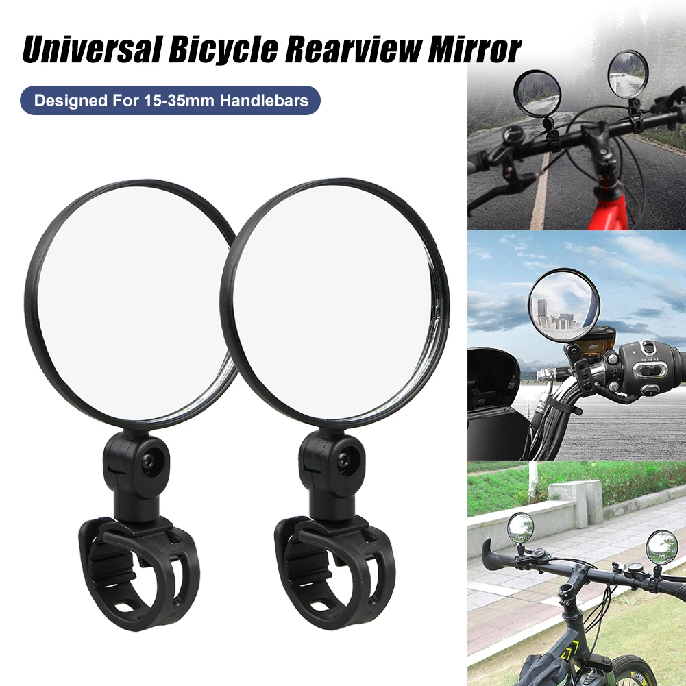 1Pair Bicycle Rearview Mirror 360° Rotate Wide Angle Adjustable Cycling Handlebar Rear View Mirrors for MTB Road Bike Accessorie
1Pair Bicycle Rearview Mirror 360° Rotate Wide Angle Adjustable Cycling Handlebar Rear View Mirrors for MTB Road Bike Accessorie