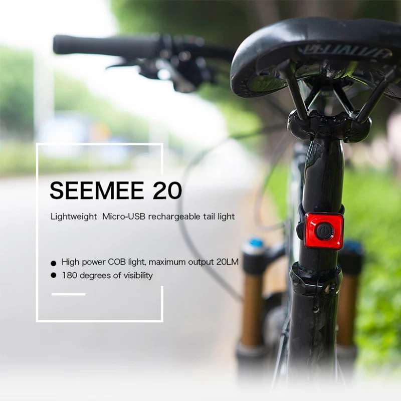 Magicshine Bicycle Rear Light Mini Ultralight LED USB Rechargeable IPX5 Waterproof Tail Light Luz Trasera Bicicleta Accessories 
Magicshine Bicycle Rear Light Mini Ultralight LED USB Rechargeable IPX5 Waterproof Tail Light Luz Trasera Bicicleta Accessories