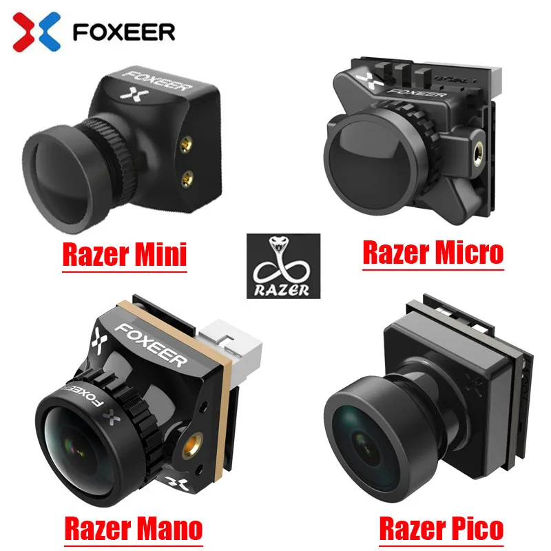 FOXEER Razer Mini / Razer Micro/ Razer Nano/ Razer Pico 1200TVL PAL/NTSC Switchable 4:3 16:9 FPV Camera for FPV RC Racing Drone
FOXEER Razer Mini / Razer Micro/ Razer Nano/ Razer Pico 1200TVL PAL/NTSC Switchable 4:3 16:9 FPV Camera for FPV RC Racing Drone
