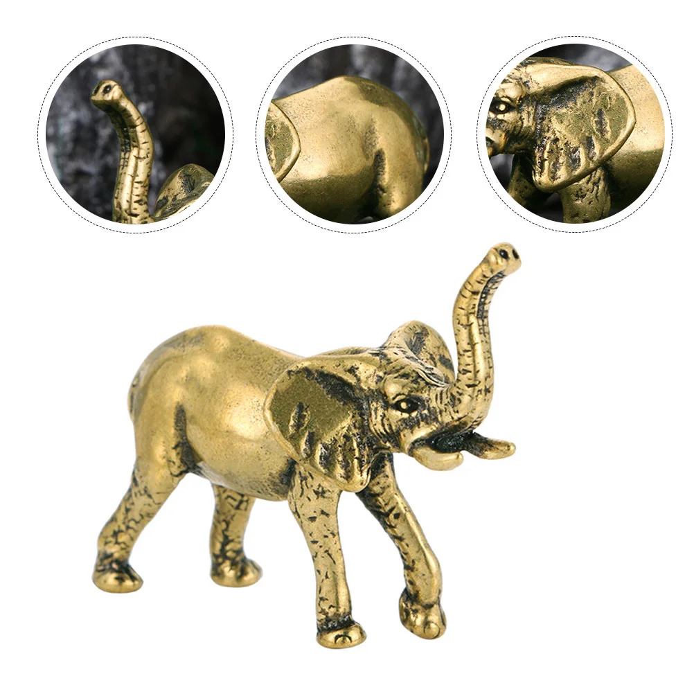 Elephant Animal Statue Brass Figurines Figurine Sculpture Vintage Metal Decor Modelstatues Luck Good Mini Trunk Fengshui Figure
Elephant Animal Statue Brass Figurines Figurine Sculpture Vintage Metal Decor Modelstatues Luck Good Mini Trunk Fengshui Figure