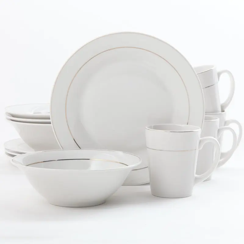 12 Piece Gold Banded Ceramic Dinnerware Set ложки вилки в яйце Chopsticks Wooden utensils Plastic plates reusable
12 Piece Gold Banded Ceramic Dinnerware Set ложки вилки в яйце Chopsticks Wooden utensils Plastic plates reusable