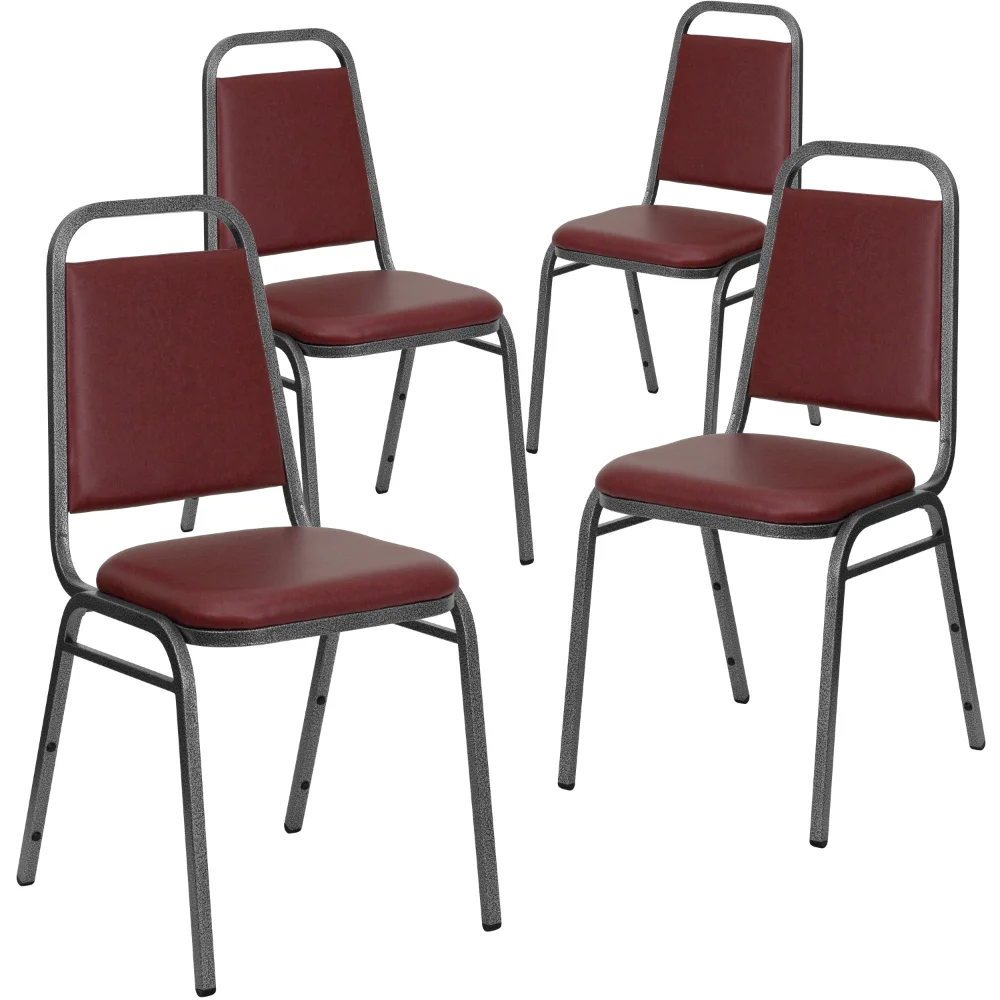 Flash Furniture, 4 упаковки, трапециевидная задняя часть серии HERCULES, цвет бордовый, виниловая, серебряная рамка с венами
Flash Furniture, 4 упаковки, трапециевидная задняя часть серии HERCULES, цвет бордовый, виниловая, серебряная рамка с венами