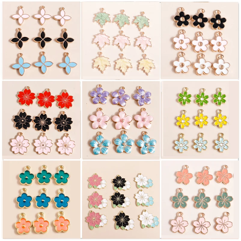 10pcs Mix Sweet Flowers Charms Pendants for Earrings Bracelets Colorful Spring Flowers Sakaru Maple Leaf for DIY Jewelry Making
10pcs Mix Sweet Flowers Charms Pendants for Earrings Bracelets Colorful Spring Flowers Sakaru Maple Leaf for DIY Jewelry Making