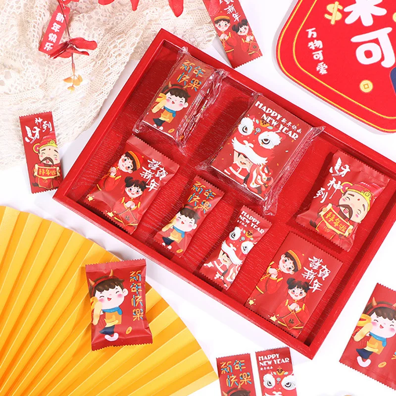 100pcs Chinese New Year Candy Bag Hot Seal Bag Handmade Cookies Chocolates Packaging Pounch Party Favors Happy New Year 2023
100pcs Chinese New Year Candy Bag Hot Seal Bag Handmade Cookies Chocolates Packaging Pounch Party Favors Happy New Year 2023
