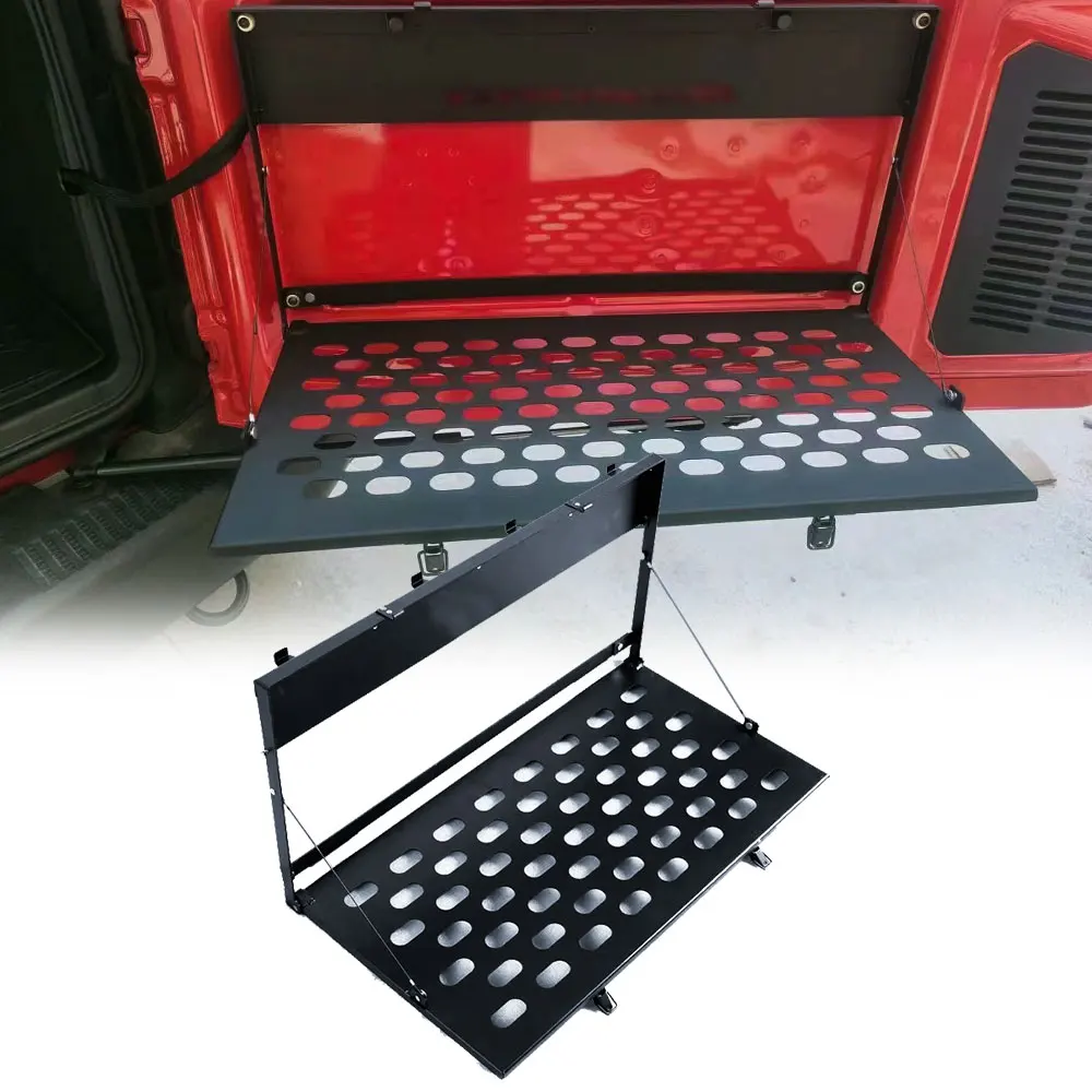 Steel Car Tailgate Storage Shelf Accessories for Ford Bronco 2021 2022 Rear Door Table Luggage Carrier Foldable Organizer Rack
Steel Car Tailgate Storage Shelf Accessories for Ford Bronco 2021 2022 Rear Door Table Luggage Carrier Foldable Organizer Rack