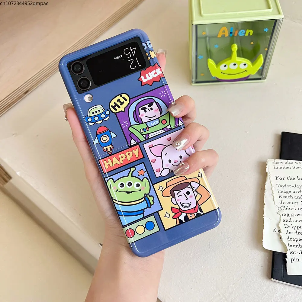 Cartoon Disney Toy Story Alien Buzz Lightyear Phone Case for Samsung Galaxy Z Flip 3 Z Flip 4 Hard PC Anti-drop Back Cover Funda
Cartoon Disney Toy Story Alien Buzz Lightyear Phone Case for Samsung Galaxy Z Flip 3 Z Flip 4 Hard PC Anti-drop Back Cover Funda