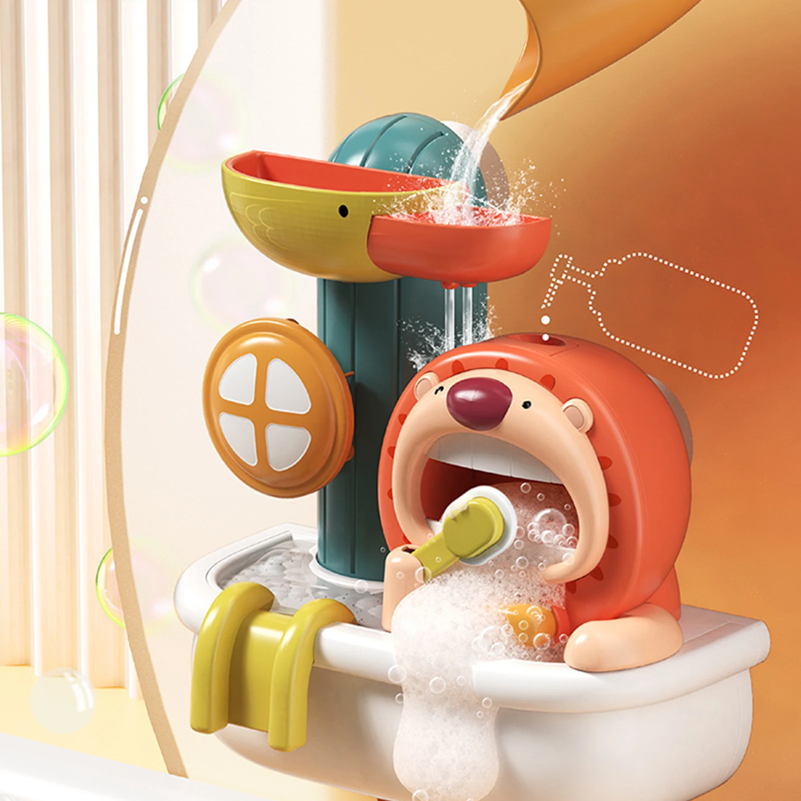 Baby Bath Toys for Kids Lion Shower Spin Bath Wall Toy with Suction Cup Preschool Baby Bathtub Water Toys Summer Bath Gifts
Baby Bath Toys for Kids Lion Shower Spin Bath Wall Toy with Suction Cup Preschool Baby Bathtub Water Toys Summer Bath Gifts