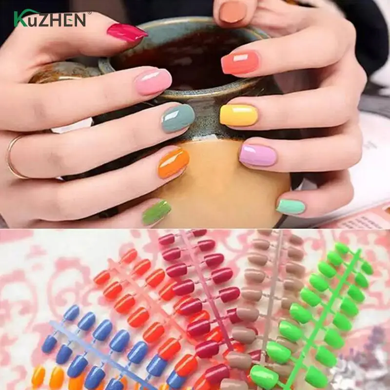 24pcs Short False Nails Fake Nails ABS Artificial Finger Tips Press On Short Round Nail Art Decorations Made up 31 Color
24pcs Short False Nails Fake Nails ABS Artificial Finger Tips Press On Short Round Nail Art Decorations Made up 31 Color