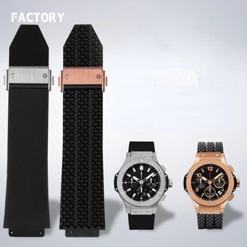 Watchband for HUBLOT BIG BANG Silicone 25*19mm Waterproof Men's Watch Strap Chain Watch Accessories Rubber Bracelet Wristband
Watchband for HUBLOT BIG BANG Silicone 25*19mm Waterproof Men's Watch Strap Chain Watch Accessories Rubber Bracelet Wristband