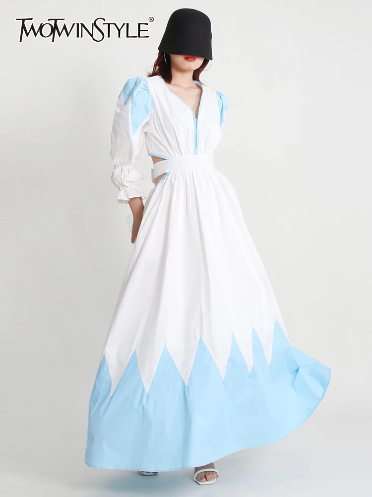 Женское платье с открытой спиной twotwin2, винтажное платье миди с v-образным вырезом, коротким рукавом и высокой талией
Женское платье с открытой спиной twotwin2, винтажное платье миди с v-образным вырезом, коротким рукавом и высокой талией