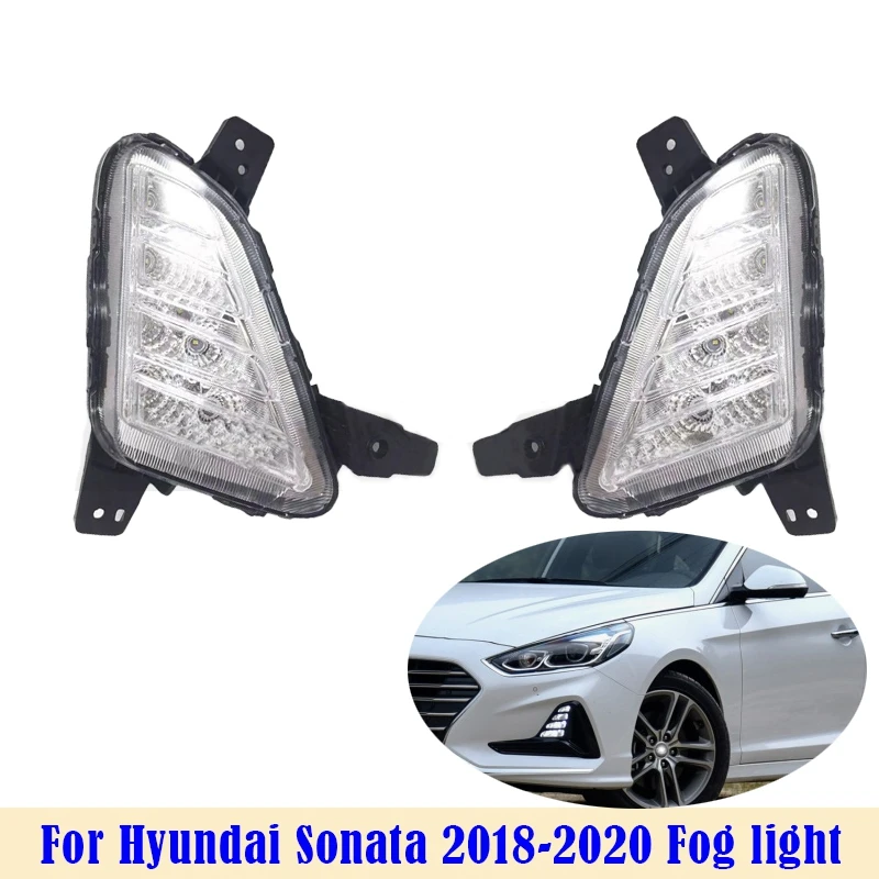 LED Fog Light Assembly For Hyundai Sonata 2018 2019 2020 Car Front Bumper Fog Lamp Daytime Running Light 
LED Fog Light Assembly For Hyundai Sonata 2018 2019 2020 Car Front Bumper Fog Lamp Daytime Running Light