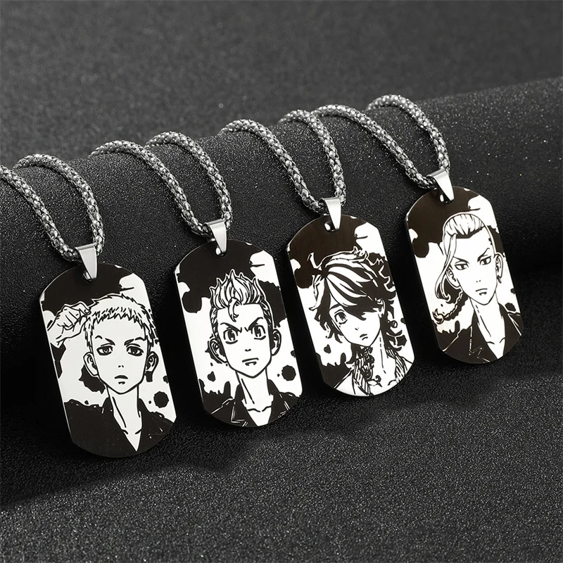 Stainless Steel Dog Tag Pendant Necklaces Cartoon Character Kazutora Hanemiya Cos Decoration Accessories
Stainless Steel Dog Tag Pendant Necklaces Cartoon Character Kazutora Hanemiya Cos Decoration Accessories