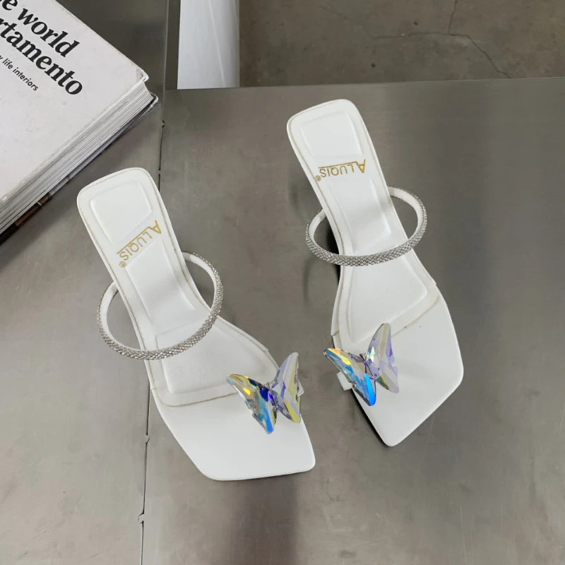 Женские босоножки на высоком каблуке, сандалии с квадратным носком, на шпильке, Шикарная стильная обувь с бантом, тапочки, лето 
Женские босоножки на высоком каблуке, сандалии с квадратным носком, на шпильке, Шикарная стильная обувь с бантом, тапочки, лето