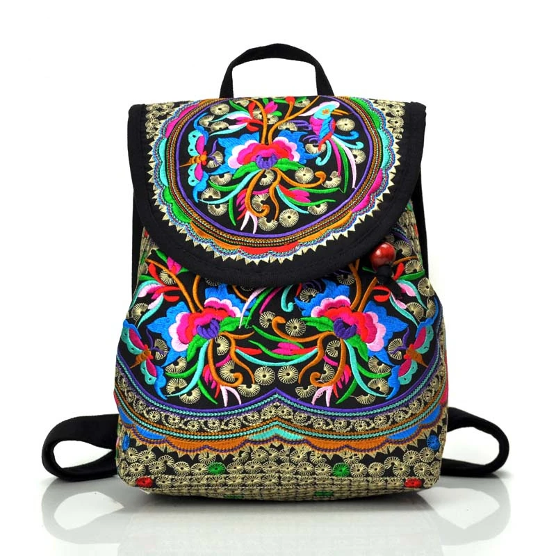 The new ethnic characteristic embroidered small backpack Flap embroidery backpack Ladies handbag shopping bag Backpack SP0235
The new ethnic characteristic embroidered small backpack Flap embroidery backpack Ladies handbag shopping bag Backpack SP0235