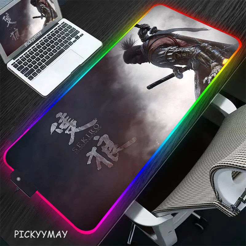 Sekiro RGB Mouse Pad Large PC Gaming MousePad Gamer Computer Mouse Mat Shadows Die Twice XXL Desk Mat Backlight Keyboard Carpet
Sekiro RGB Mouse Pad Large PC Gaming MousePad Gamer Computer Mouse Mat Shadows Die Twice XXL Desk Mat Backlight Keyboard Carpet