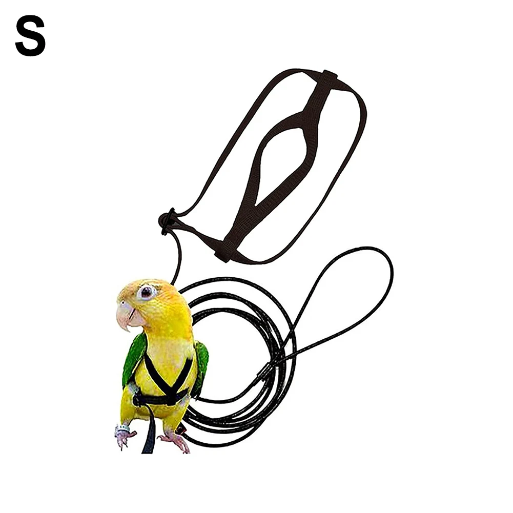 Bird Accessories Parrot Harness Leash Adjustable Training Rope Harness Flying Traction Nylon Black Straps Band Vest Supplies 1pc
Bird Accessories Parrot Harness Leash Adjustable Training Rope Harness Flying Traction Nylon Black Straps Band Vest Supplies 1pc
