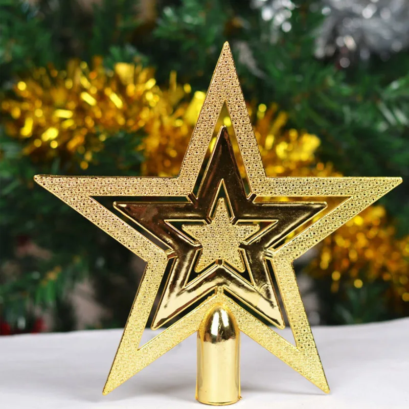 Christmas Tree Topper Glittered Gold Star DIY Plug In Ornament For Home Party Indoor And Outdoor Treetop Shatterproof Decoration
Christmas Tree Topper Glittered Gold Star DIY Plug In Ornament For Home Party Indoor And Outdoor Treetop Shatterproof Decoration