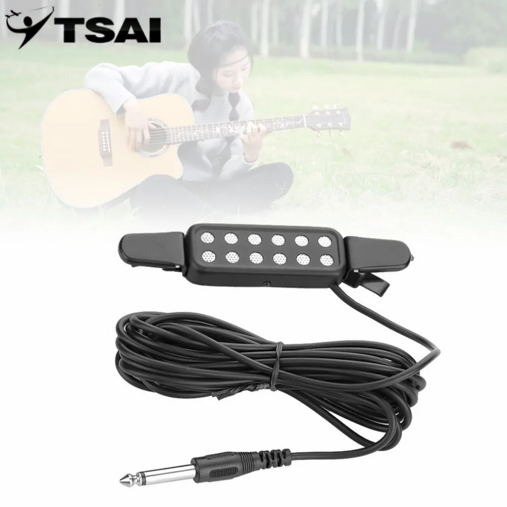 Sound Pickup 12 Hole Clip On Microphone Wire Amplifier Speaker For Acoustic Electric Guitar Transducer for Guitarra player
Sound Pickup 12 Hole Clip On Microphone Wire Amplifier Speaker For Acoustic Electric Guitar Transducer for Guitarra player