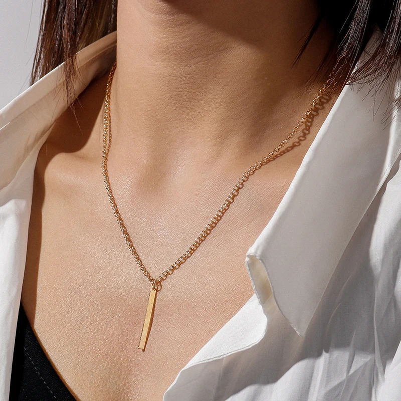 Trend Multilayer Geometric Metal Stick Pendant Necklaces For Women Punk Hip Hop Gift Necklace Party Jewelry Gift Collar
Trend Multilayer Geometric Metal Stick Pendant Necklaces For Women Punk Hip Hop Gift Necklace Party Jewelry Gift Collar