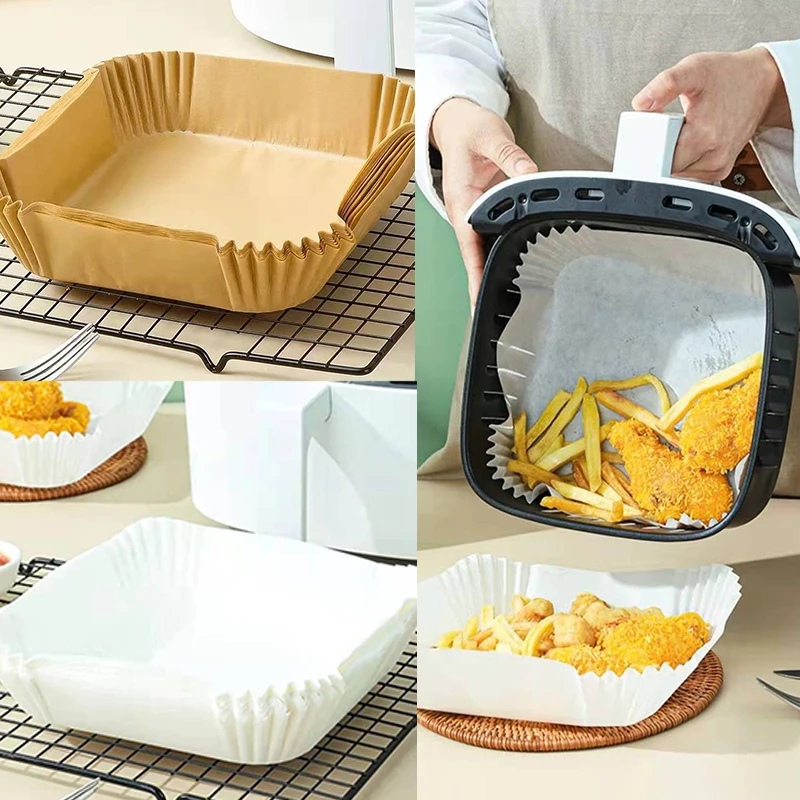 Disposable Household Air Fryer Special Rectangular Paper Plate Paper Holder Square Baking Oil-absorbing Paper Food Pad Paper
Disposable Household Air Fryer Special Rectangular Paper Plate Paper Holder Square Baking Oil-absorbing Paper Food Pad Paper